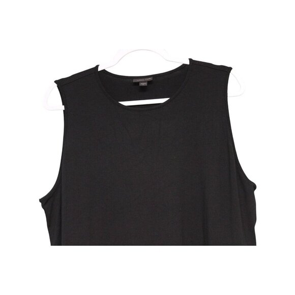 J Jill Wearever Collection Dress Size XL Black Stretch Minimalist Casual Ruched - Picture 2 of 13